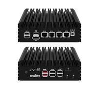 CWWK Mini PC N355 (Upgraded N305) Firewall Appliance, 4X i226-V 2.5GbE LAN OPNsense Mini Computer, F6 Fanless Micro PC DDR5 16GB RAM 1TB SSD, PCIe3.0 x4, 2-Display, TF, M.2 E-Key