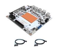 CWWK N7 NAS Motherboard 8 Bay con 2 x 10GbE RJ45 LAN, Ryzen 7 8845HS CPU Mini ITX Placa Base Blanca, 2 x NVMe PCIe4.0, USB4 40Gbps, DDR5 NO RAM NO SSD, PCIe x16 (2X 4-SATA Cable)