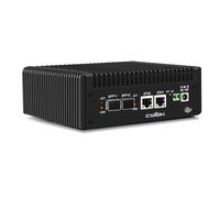 CWWK S8 N305 Mini PC Firewall Appliance, Dual 10GbE SFP+ Mini Computer with 2 x i226-V 2.5GbE LAN, OPNsense Micro PC Barebone DDR5 NO RAM/SSD/OS, USB-C, MicroSD, 2-Display, AES-NI