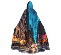 CWYHDUDOH Streets Of New York City - Capa unisex con capucha para Halloween, cosplay, festivales renacentistas