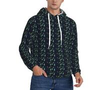 CWYHDUDOH Sudadera con capucha para hombre, diseño de botella de Under The Night Sky, para invierno, otoño, primavera, uso casual, cálido, ligero, Negro, M