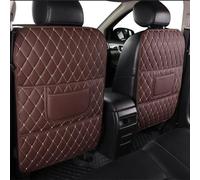 CWYLF 2 Piezas Protector Asiento Coche Niños para Ford Tourneo Custom I L2 2012-2017, Almohadilla antipatadas con Almacenamiento Que Protege la tapicería del Barro,Brown