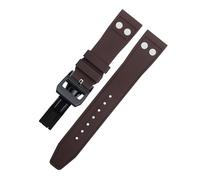 CWZZWS 20 mm 22 mm de goma de fluoruber de la naturaleza con banda de reloj Rivet para Portugieser Soft Watch Start Strap