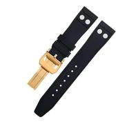 CWZZWS 20 mm 22 mm de goma de fluoruber de la naturaleza con banda de reloj Rivet para Portugieser Soft Watch Start Strap