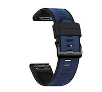 CWZZWS 26 correas de banda de reloj de liberación rápida de 22 mm para 7 7x Easyfit Silicone Wirstband/Black Yellow/Feni* 7*