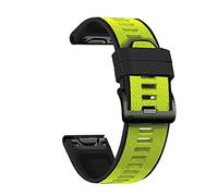 CWZZWS 26 correas de banda de reloj de liberación rápida de 22 mm para 7 7x Easyfit Silicone Wirstband/Black Yellow/Feni* 7*