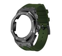 CWZZWS 5rd Kit Silicone Watch Band Strap Metal Bisel Models para GA2100/GA2110, accesorios de reemplazo de modificación de relojes para hombres Conjunto, banda de caja con herramientas