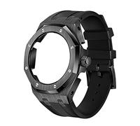 CWZZWS 5rd Kit Silicone Watch Band Strap Metal Bisel Models para GA2100/GA2110, accesorios de reemplazo de modificación de relojes para hombres Conjunto, banda de caja con herramientas