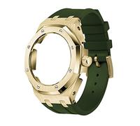 CWZZWS 5rd Kit Silicone Watch Band Strap Metal Bisel Models para GA2100/GA2110, accesorios de reemplazo de modificación de relojes para hombres Conjunto, banda de caja con herramientas