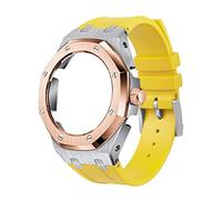 CWZZWS 5rd Kit Silicone Watch Band Strap Metal Bisel Models para GA2100/GA2110, accesorios de reemplazo de modificación de relojes para hombres Conjunto, banda de caja con herramientas