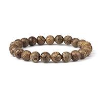CWZZWS 6 8 10 12 mm Peeds de madera Pulseras Hombres elásticos Budistas Pulseras y brazaletes Mujeres hechas a mano Yoga