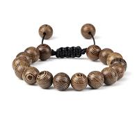 CWZZWS 6 8 10 12 mm Peeds de madera Pulseras Hombres elásticos Budistas Pulseras y brazaletes Mujeres hechas a mano Yoga