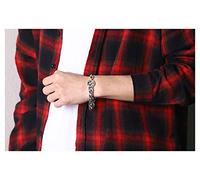 CWZZWS 925 brazalete de plata brazalete para hombres, brazalete dominante accesorios de joyería cadena novio de regalo