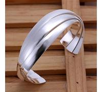 CWZZWS 925 Brazalete Redonda Mujer Dama de Boda Brazalete de Boda