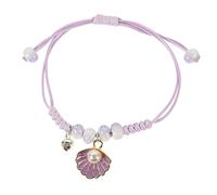 CWZZWS Accesorios para niñas Pulsera de perlas tejidas a mano para mujeres Delicadas joyas de cuerda Diseño ajustable para collar informal y de fiesta