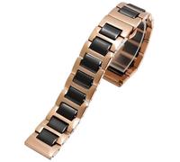 CWZZWS Acero inoxidable en Ceramic Body Watch Strap Strap Man Fashion Fashion Lleged Bracelet
