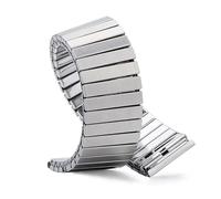 CWZZWS Banda de reloj de acero inoxidable 18 mm 20 mm 22 mm el estiramiento elástico para la correa de expansión de metal de pulsera Accesorios de reloj