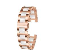 CWZZWS Banda de reloj de acero inoxidable de cerámica de cerámica para hombres y mujeres Ceramic Watch Band