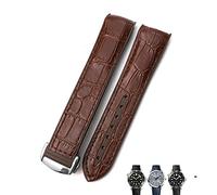 CWZZWS Banda de reloj de cuero de goma de 21 mm de 21 mm 19 mm 20 mm para Omega 300 AT150 Hydroconquest Sports Store