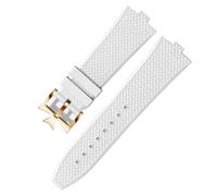 CWZZWS Banda de reloj de goma fluorina senior para 4500V 5500V 7900 Reloj VC boca convexa de 7 mm Wutwatches Band Origin