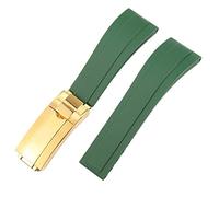 CWZZWS Banda de reloj para Yachtmaster Silicone Wating Watch Store Accesorios Reloj Caqueta Reloj Hebilla con logotipo