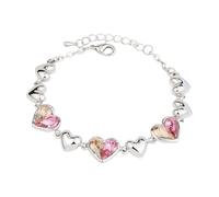 CWZZWS Bracelets Corazón Crystal Pulsera para mujeres cada collares de perlas para mujeres disfraz