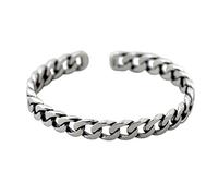 CWZZWS Brazalete de Apertura Redonda con Costuras retorcidas, Accesorios de Fiesta exquisitos para Mujer