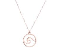CWZZWS Collar Ondulado con un círculo de Hermosas Ondas Dulces, joyería Femenina de Surf con Ondas