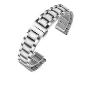 CWZZWS Correas para la banda para la banda de vigilancia de acero inoxidable de extremo curvo