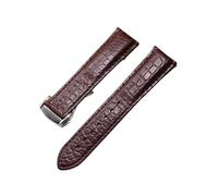 CWZZWS Crocodile Watchband Compatible con Rado Dia Master Coupole Series R22861165 R14129116 Reloj Strap Men Mujeres Pulsera de 19 mm (Rosegold marrón, 19 mm)