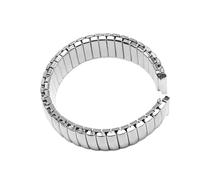 CWZZWS Expansión elástica de la banda de acero inoxidable Universal Metal Watch Band Men Women Wutband Accesorios