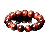 CWZZWS Feng shui pulsera de riqueza rojo tigre ocular pulsera elástica de cristal natural chakra gemstone talismán pulsera de piedra natural puede brindar protección contra la riqueza