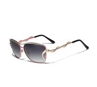 CWZZWS Gafas de Mujer con Lentes degradados, Gafas de Sol polarizadas con Montura Grande para Mujer, UV400, Sombra de Gran tamaño para Vacaciones