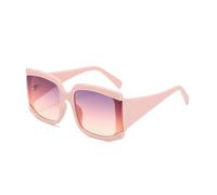 CWZZWS Gafas de Sol de Gran tamaño para Mujer, Montura Grande, Gafas de Sol con gradiente, Sombra Femenina Uv400