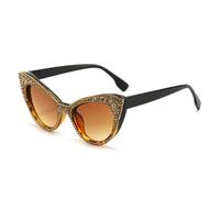 CWZZWS Gafas de Sol Mujeres Gafas de Sol Brillo Diamante Diamond Sevases Tonos para Femenino UV400