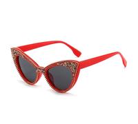 CWZZWS Gafas de Sol Mujeres Gafas de Sol Brillo Diamante Diamond Sevases Tonos para Femenino UV400