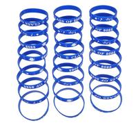 CWZZWS Joyas 1set Bandas de muñeca 2025 Pulseras de graduación Pulsera de silicio Azul para Hombres 24 Piezas de Joyas