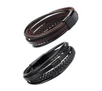 CWZZWS Joyas para niñas Handmaded Pulsera trenzada Pulsera de brazalete Joyas étnicas para hombres Accesorios