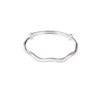 CWZZWS joyería de Las Mujeres Accesorios para niñas Pulsera de Plata, Brazalete de Plata de Ley 925 Vintage para Mujer Push-Pull Ajustable Minimalista Encanto de Agua Joyería de Moda Regalos Regalo