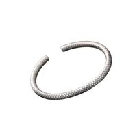 CWZZWS joyería de Las Mujeres Accesorios para niñas Pulsera de Plata, Brazalete de Plata de Ley 925 Vintage para Mujer Apertura mínima Escama de pez Textura Encanto Joyería de Moda Regalos Regalo de