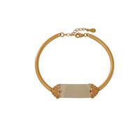 CWZZWS joyería de Las Mujeres Accesorios para niñas Pulsera de Plata, Brazalete de Plata de Ley 925 Vintage para Mujer Chapado en Oro Hotan Jade Charm Joyería de Moda Regalos Joyería de Regalo de