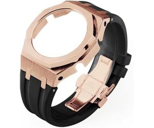 CWZZWS Kit de modificación Gen4 de bricolaje para estuche de acero inoxidable GM2100 Bisel de metal Bisel Ratio de goma Banda/Correa de metal Reader Mod Kit