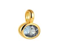 CWZZWS Nuevas Piedras natales Colgante de dijes de circonio Redondo Color Dorado Collar de Piedra de Cristal de 12 Meses Pulsera Declaración Nupcial Joyería Moda Accesorios de Moda Regalo Creativo