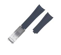 CWZZWS Para GMT Natural Gubasto Start Store Glide Hebilla de 20 mm Bandas de relojes Fluororubber de extremo curvo de 20 mm