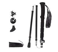 CWZZWS Pictos de Trekking para Caminar Caminata, Fibra de Carbono Ultraligero antishock Mierda rápida, Caminata telescópica Ajustable o Palo de Senderismo, 7075 Aluminio LOC