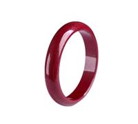 CWZZWS Pulsera de brazalete de jade para mujeres, brazaletes de jade natural, brazalete retro cinnabar rojo, para familiares o amigos, con caja de joyería, 54-64 mm, 59 mm