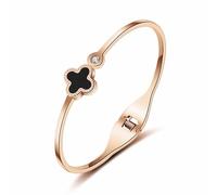 CWZZWS Pulsera de la Amistad del Amor chapada en Oro de 18 Quilates, Brazalete Abierto, día de la Madre, día de San Valentín, Parejas y cumpleaños