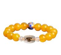 CWZZWS Pulsera de obsidiana Negra, Pulsera de ágata roja, Pulsera con Cuentas de Cristal de 10 mm para Mujeres, Hombres, meditación de Chakras de Cristal curativo Reiki, obsidiana