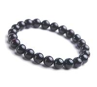CWZZWS Pulsera de piedra preciosa de 8 mm Joyas de cristal sugilita estiramiento de cuentas redondas
