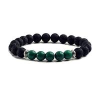 CWZZWS pulseras de piedra volcánica natural balance de balance